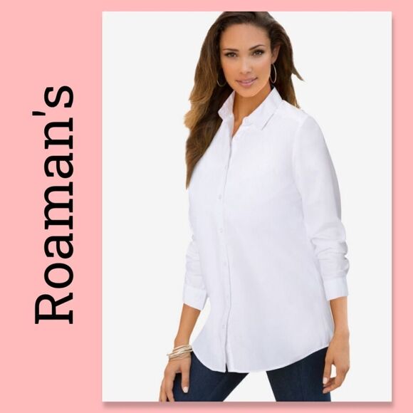 NWOT Roaman's Taylored Shirt - Picture 1 of 9